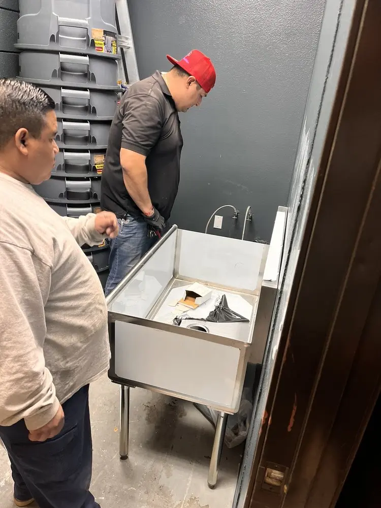 Commercial plumbing and sink installation in Kohler